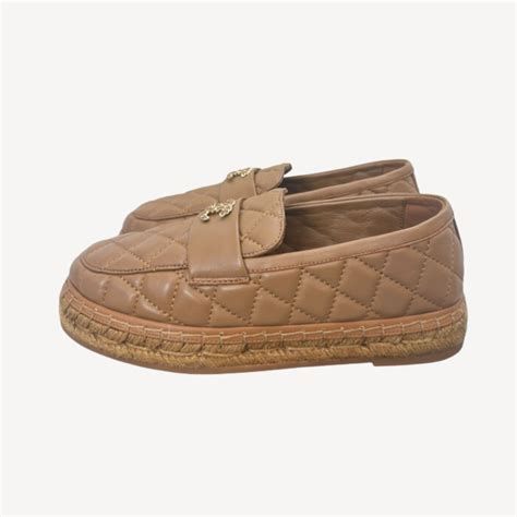 chanel espadrilles brown